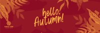 Hello Autumn Season Twitter Header Design