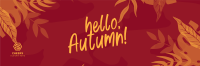 Hello Autumn Season Twitter Header Image Preview