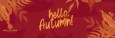 Hello Autumn Season Twitter header (cover) Image Preview