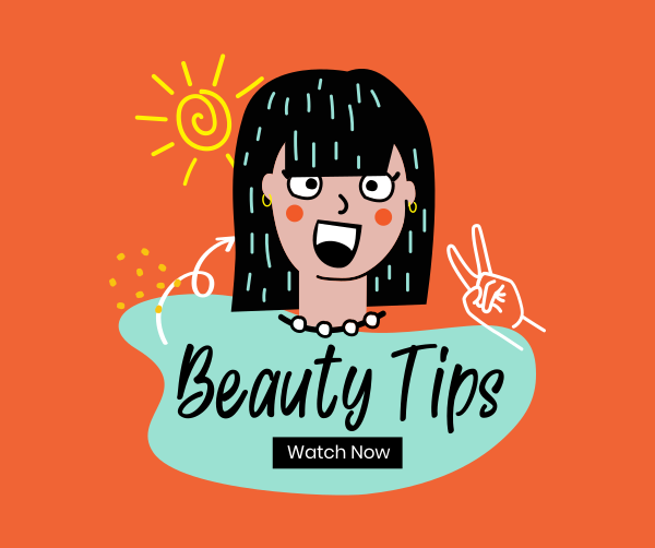 Beauty Cute Tips Facebook Post Design Image Preview