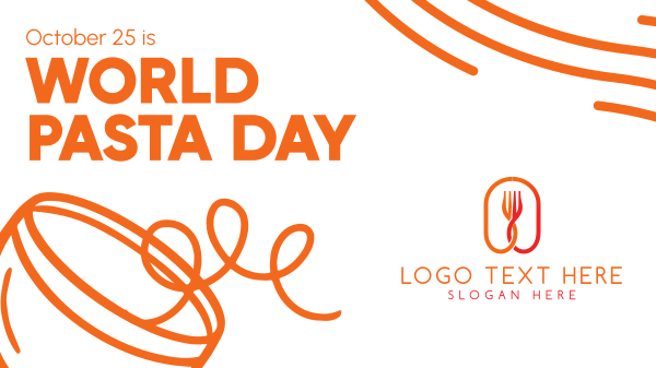 Quirky World Pasta Day Facebook Event Cover Design Image Preview