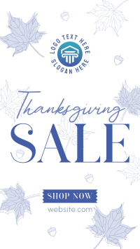 Elegant Thanksgiving Sale TikTok video Image Preview