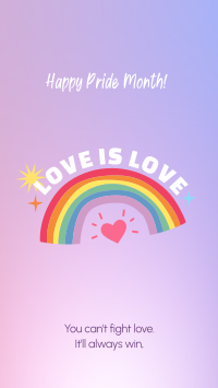 Love Is Love Facebook Story Design