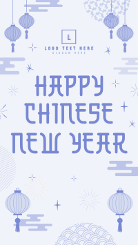Chinese New Year Lanterns Instagram Story Design
