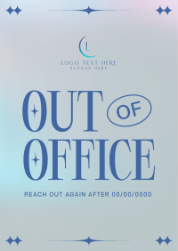 Minimalist Closed Office Poster Design