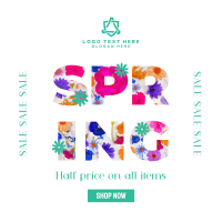 Modern Spring Sale Instagram Post Design