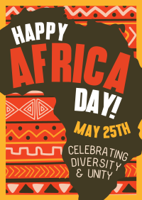 Africa Day Greeting Flyer Design