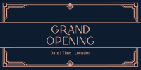 Grand Opening Art Deco Twitter post Image Preview