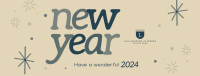 Abundant New Year Facebook Cover Design
