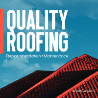 Quality Roofing Instagram post Image Preview