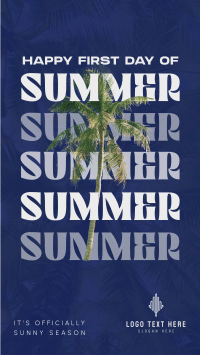 Summer Palm Tree Instagram Story Image Preview