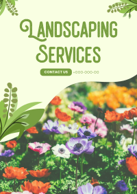 Landscaping Offer Poster Design