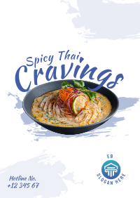 Spicy Thai Cravings Poster Design