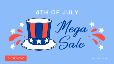 Festive Sale for 4th of July Facebook event cover Image Preview