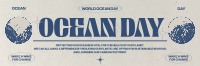 Retro Ocean Day Twitter Header Image Preview
