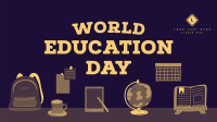 World Education Day Facebook Event Cover Design