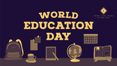 World Education Day Facebook event cover Image Preview