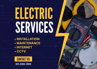 Electrical Service Professionals Postcard Design