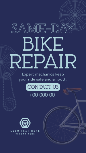 Bike Repair Shop Instagram story Image Preview