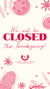 We're Closed this Thanksgiving YouTube short Image Preview