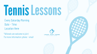 Tennis Lesson Facebook event cover Image Preview