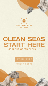World Ocean Day Clean Up Drive Facebook story Image Preview