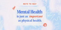 Mental Health Quote Twitter Post Design