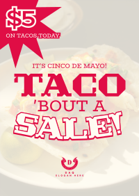 Cinco De Mayo Taco Poster Design