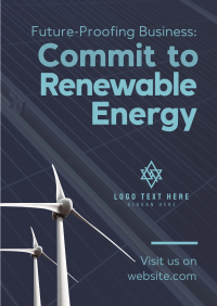 Commit to Renewable Energy Flyer Preview