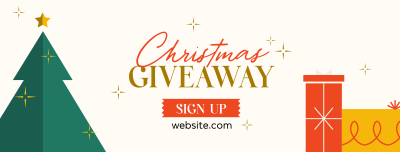 Christmas Holiday Giveaway Facebook cover Image Preview