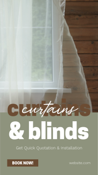 Curtains & Blinds Business Instagram Reel Design