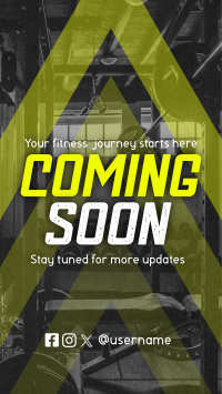 Coming Soon Fitness Gym Teaser Instagram Reel Image Preview