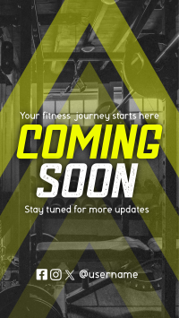 Coming Soon Fitness Gym Teaser Instagram reel Image Preview