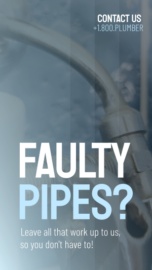 Faulty Pipes Instagram story Image Preview