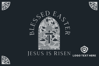 Easter Stained Glass Pinterest Cover Image Preview