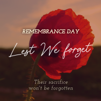 Remember Their Sacrifice Instagram Post Design