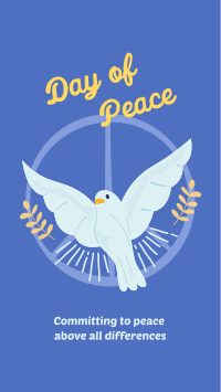 World Peace Dove Instagram Story Design