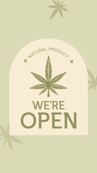 Open Medical Marijuana Instagram Story Design