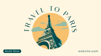 Paris Travel Booking Facebook Event Cover Design