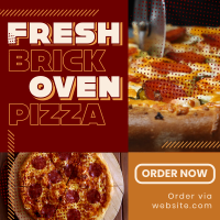 Yummy Brick Oven Pizza Instagram Post Design