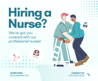 Healthcare Staff Available Facebook Post Design