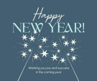 Sparkling New Year's Eve Facebook Post Design
