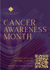 Cancer Awareness Month Flyer Design