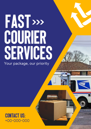 Fast & Reliable Delivery Flyer Image Preview