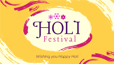 Brush Holi Festival Facebook event cover Image Preview