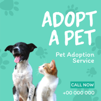 Pet Adoption Service Instagram post Image Preview