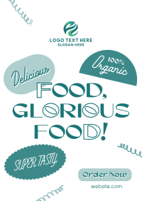 Quirky Food Quote Poster Preview