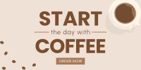 Morning Coffee Twitter Post Design