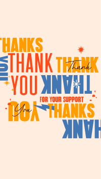 Playful Thank You Instagram Story Design