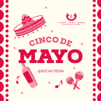 Cinco De Mayo Greeting Instagram Post Design